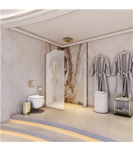 Walk In Dusche Royal 14-Gold-Blooming